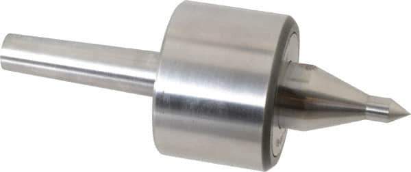 Riten - MT2 Taper Shank, 2-3/8" Head Diam 4,480 Lb Capacity Live Center - 4,000 Max RPM, 1-3/4" Head Length, 3/8" Point Diam, 1-7/8" Point Len, 310 Lb Max Workpc, 6-7/16" OAL, 5/8" Long Tip, Long Point - Apex Tool & Supply