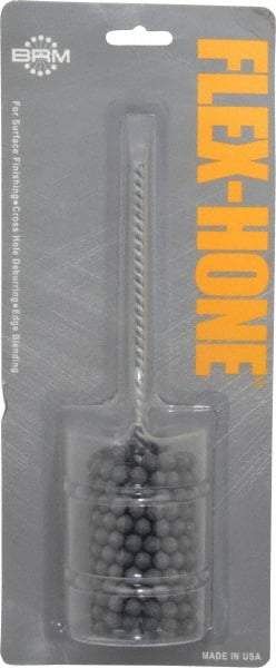Brush Research Mfg. - 1-3/4" Bore Diam, 120 Grit, Silicon Carbide Flexible Hone - Fine, 8" OAL - Apex Tool & Supply