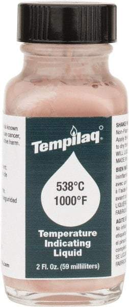 Tempil - 1,000°F Temp Indicating Liquid - 2 Ounce Container, 538°C - Apex Tool & Supply