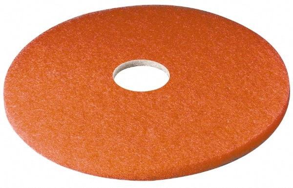 3M - Spray Buffing Pad - 15" Machine, Red Pad, Polyester - Apex Tool & Supply