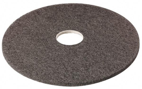 3M - Stripping Pad - 18" Machine, Black Pad, Nylon & Polyester - Apex Tool & Supply