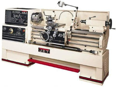Jet - 16" Swing, 60" Between Centers, 230 Volt, Triple Phase Engine Lathe - 7MT Taper, 7-1/2 hp, 25 to 1,800 RPM, 3-1/8" Bore Diam, 40" Deep x 48" High x 116-1/2" Long - Apex Tool & Supply