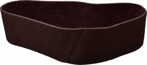 Brite Star - 4" Wide x 36" OAL, Aluminum Oxide Abrasive Belt - Aluminum Oxide, Medium, Nonwoven, Series SC-BS - Apex Tool & Supply