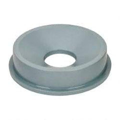 Rubbermaid - Round Lid for Use with 32 Gal Round Trash Cans - Gray, Polyethylene, For 2632 Brute Trash Cans - Apex Tool & Supply