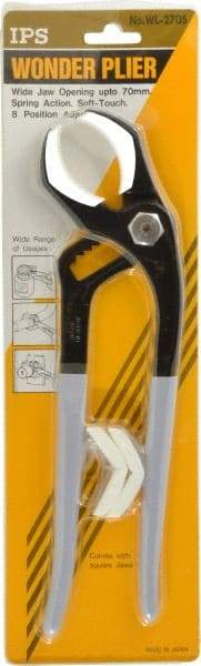 Value Collection - 12" OAL, 2-1/4" Jaw Length x 3-3/4" Jaw Width, 8 Position Tongue & Groove Pliers - Soft Curved Jaws, Standard Head - Apex Tool & Supply