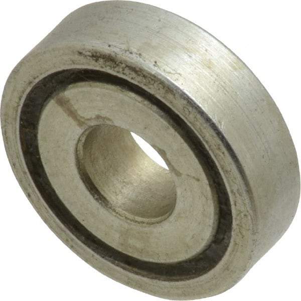 Value Collection - 5/16" Bore Diam, 7/8" OD, Open Unground Full Complement Radial Ball Bearing - 1/4" Wide, 1 Row, Round Bore, 356 Lb Dynamic Capacity - Apex Tool & Supply