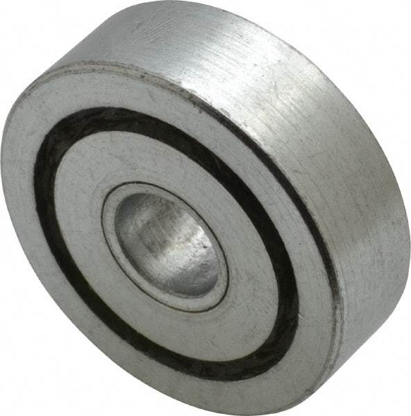 Value Collection - 1/2" Bore Diam, 1-3/4" OD, Open Unground Full Complement Radial Ball Bearing - 9/16" Wide, 1 Row, Round Bore, 1,187 Lb Dynamic Capacity - Apex Tool & Supply