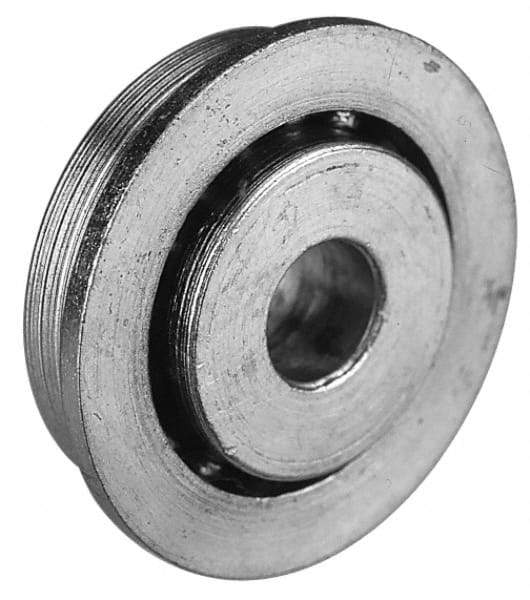 Value Collection - 7/16" Bore Diam, 1-1/16" OD, Open Unground Full Complement Radial Ball Bearing - With Flange, 1 Row, Round Bore, 509 Lb Dynamic Capacity - Apex Tool & Supply