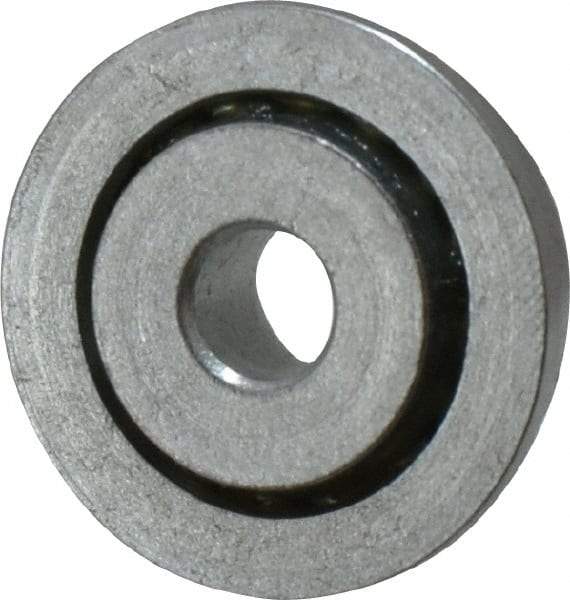 Value Collection - 1/4" Bore Diam, 7/8" OD, Open Unground Full Complement Radial Ball Bearing - With Flange, 1 Row, Round Bore, 356 Lb Dynamic Capacity - Apex Tool & Supply