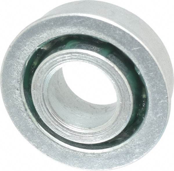 Value Collection - 1/2" Bore Diam, 1-1/8" OD, Open Unground Full Complement Radial Ball Bearing - With Flange, 1 Row, Round Bore, 533 Lb Dynamic Capacity - Apex Tool & Supply