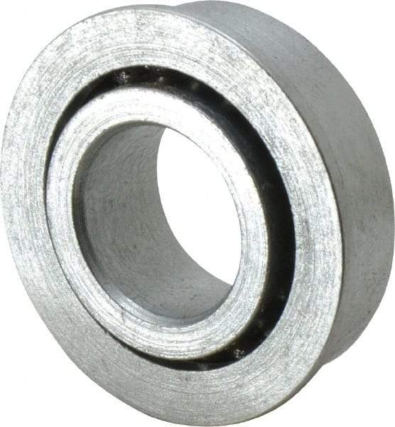 Value Collection - 5/8" Bore Diam, 1-1/4" OD, Open Unground Full Complement Radial Ball Bearing - With Flange, 1 Row, Round Bore, 594 Lb Dynamic Capacity - Apex Tool & Supply