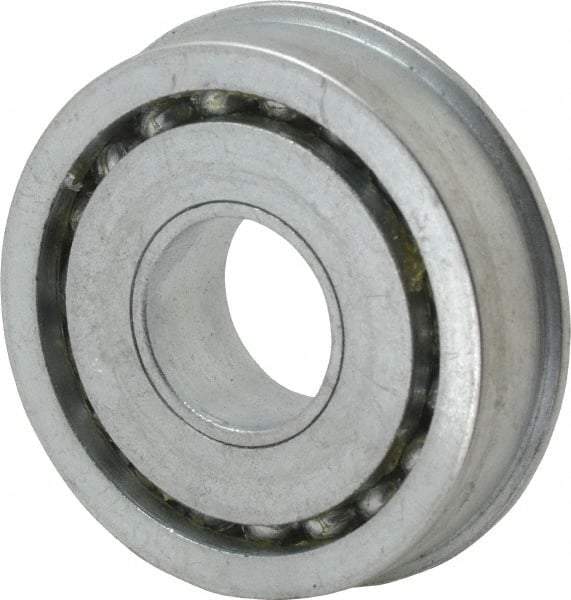 Value Collection - 3/4" Bore Diam, 2" OD, Open Unground Full Complement Radial Ball Bearing - With Flange, 1 Row, Round Bore, 1,384 Lb Dynamic Capacity - Apex Tool & Supply