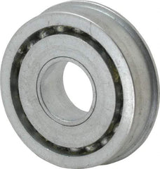 Value Collection - 3/4" Bore Diam, 2" OD, Open Unground Full Complement Radial Ball Bearing - With Flange, 1 Row, Round Bore, 1,384 Lb Dynamic Capacity - Apex Tool & Supply