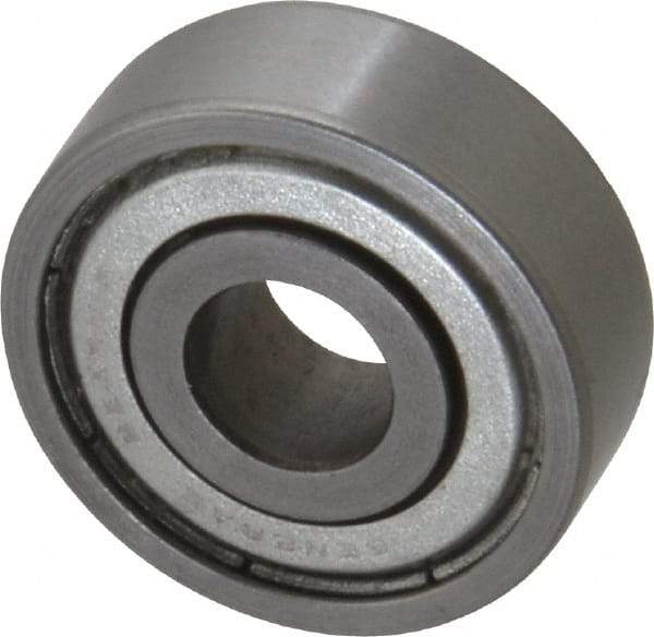 Value Collection - 3/8" Bore Diam, 1-1/8" OD, Double Shield Unground Retainer Type Radial Ball Bearing - 3/8" Wide, 1 Row, Round Bore, 691 Lb Dynamic Capacity - Apex Tool & Supply