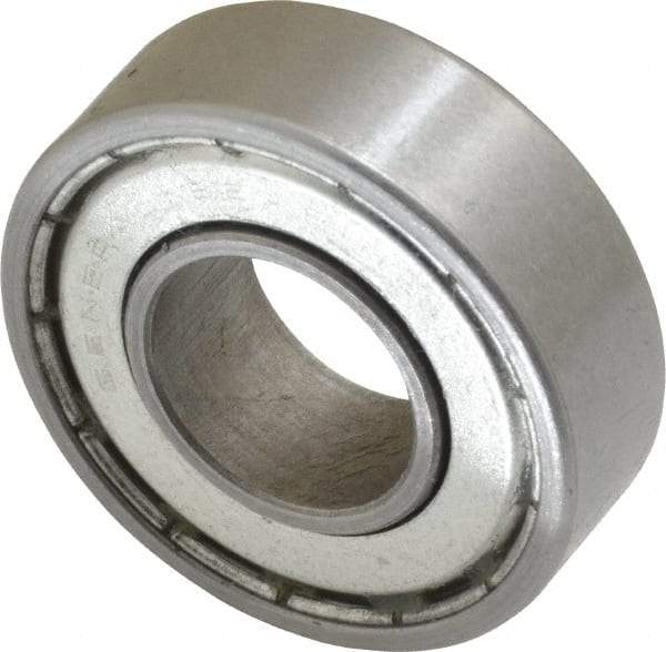 Value Collection - 5/8" Bore Diam, 1-3/8" OD, Double Shield Unground Retainer Type Radial Ball Bearing - 7/16" Wide, 1 Row, Round Bore, 915 Lb Dynamic Capacity - Apex Tool & Supply