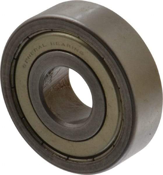 Value Collection - 5/8" Bore Diam, 1-3/4" OD, Double Shield Unground Retainer Type Radial Ball Bearing - 1/2" Wide, 1 Row, Round Bore, 1,171 Lb Dynamic Capacity - Apex Tool & Supply