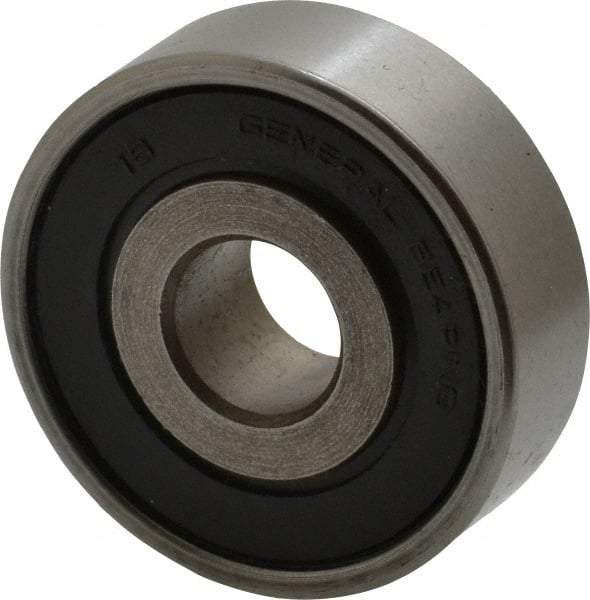 Value Collection - 7/16" Bore Diam, 1-3/8" OD, Double Seal Unground Retainer Type Radial Ball Bearing - 7/16" Wide, 1 Row, Round Bore, 915 Lb Dynamic Capacity - Apex Tool & Supply