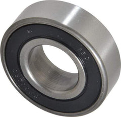 Value Collection - 3/4" Bore Diam, 1-5/8" OD, Double Seal Unground Retainer Type Radial Ball Bearing - 1/2" Wide, 1 Row, Round Bore, 1,171 Lb Dynamic Capacity - Apex Tool & Supply