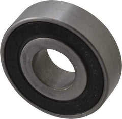 Value Collection - 3/4" Bore Diam, 2" OD, Double Seal Unground Retainer Type Radial Ball Bearing - 9/16" Wide, 1 Row, Round Bore, 1,171 Lb Dynamic Capacity - Apex Tool & Supply
