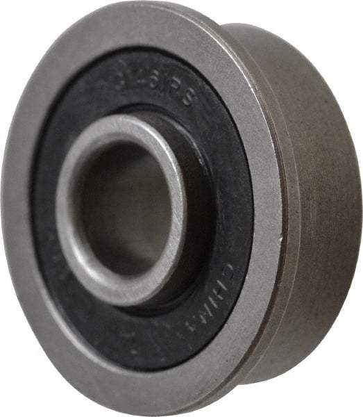 Value Collection - 5/16" Bore Diam, 7/8" OD, Double Seal Unground Retainer Type Radial Ball Bearing - With Flange, 1 Row, Round Bore, 450 Lb Dynamic Capacity - Apex Tool & Supply