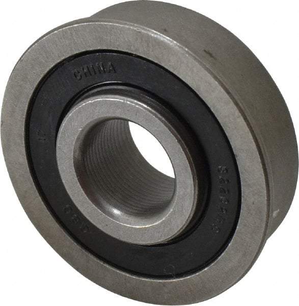 Value Collection - 1/2" Bore Diam, 1-3/8" OD, Double Seal Unground Retainer Type Radial Ball Bearing - With Flange, 1 Row, Round Bore, 915 Lb Dynamic Capacity - Apex Tool & Supply
