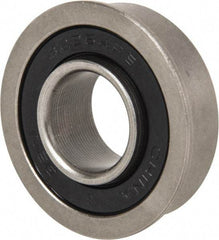 Value Collection - 5/8" Bore Diam, 1-3/8" OD, Double Seal Unground Retainer Type Radial Ball Bearing - With Flange, 1 Row, Round Bore, 915 Lb Dynamic Capacity - Apex Tool & Supply