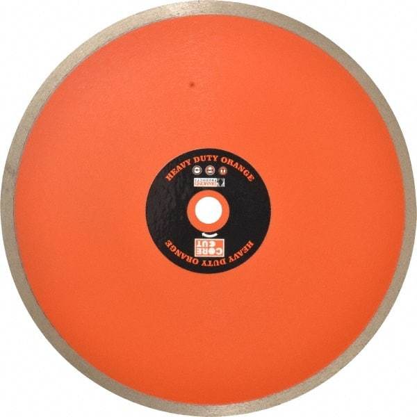 Core Cut - 10" Diam, 5/8" Arbor Hole Diam, Wet & Dry Cut Saw Blade - Diamond-Tipped, Standard Round Arbor - Apex Tool & Supply