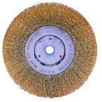 6 x 5/8-1/2" - .0118 Wire Size - Brass Non-Sparking Wire Wheel - Apex Tool & Supply