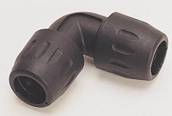 Transair - 7/8" ID, Air Hose 90° Union Elbow - 232 Max psi, 2-5/8" Long, Plastic - Apex Tool & Supply