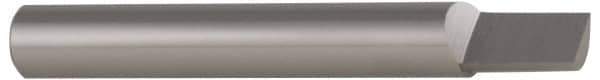 Accupro - 1/2" Shank Diam, 2" OAL, 1/2" Cut Diam, Square Engraving Cutter - 9/16" LOC, 0.5" Tip Diam, 1 Flute, Right Hand Cut, Micrograin Solid Carbide, Uncoated - Apex Tool & Supply
