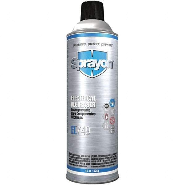 Sprayon - 15 oz Aerosol Cleaner/Degreaser - Aerosol, Alkaline, Unscented - Apex Tool & Supply