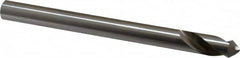 Interstate - 1/2" Body Diam, 90°, 6" OAL, High Speed Steel Spotting Drill - Apex Tool & Supply