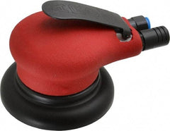 Ingersoll-Rand - 10,000 OPM, 18.5 CFM Air Consumption, Palm Air Orbital Sander - Round Pad, 1/4 NPT Inlet - Apex Tool & Supply