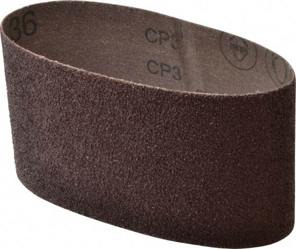 3M - 3-1/2" Wide x 15-1/2" OAL, 36 Grit, Aluminum Oxide Abrasive Belt - Aluminum Oxide, Very Coarse, Coated, X Weighted Cloth Backing, Series 341D - Apex Tool & Supply