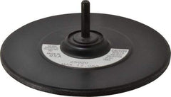3M - 5" Diam Adhesive/PSA Disc Backing Pad - 1/4" Shank Diam, Medium Density, 6,000 RPM - Apex Tool & Supply