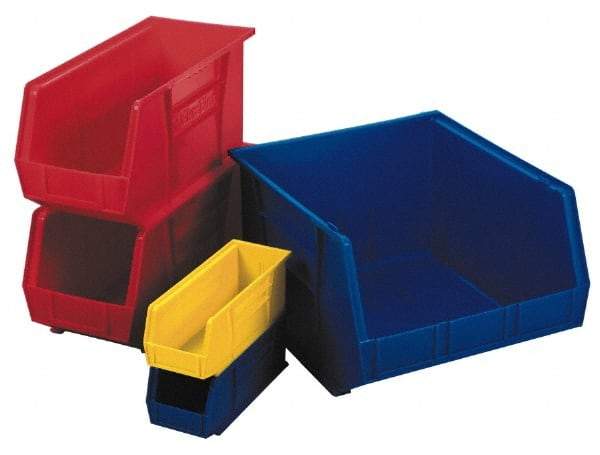 Akro-Mils - 30 Lb. Load Capacity, 10-7/8" Deep, Black Hopper Stacking Bin - 5" High x 5-1/2" Wide x 10-7/8" Long - Apex Tool & Supply