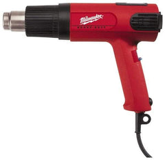Milwaukee Tool - 90 to 1,100°F Heat Setting, 7 to 16 CFM Air Flow, Heat Gun - 120 Volts, 12.5 Amps, 1,500 Watts, 11.5' Cord Length - Apex Tool & Supply