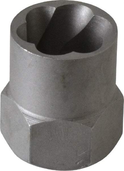 Irwin Hanson - 3/8" Drive Reverse Spiral Flute Hex Bolt Remover - 5/8" Hex, 2" OAL - Apex Tool & Supply