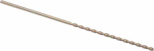Cleveland - #39, 135° Point, Parabolic Flute, Cobalt Taper Length Drill Bit - Oxide/Gold Finish, 2-1/2" Flute Length, 4-5/8" OAL, Series 2575 - Apex Tool & Supply