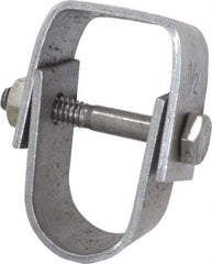 Empire - 1/2" Pipe, 3/8" Rod, Carbon Steel Adjustable Clevis Hanger - Black - Apex Tool & Supply