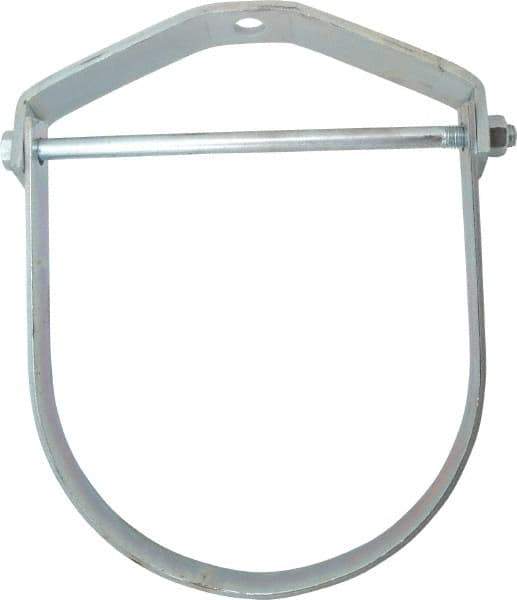 Empire - 12" Pipe, 7/8" Rod, Carbon Steel Adjustable Clevis Hanger - Electro Galvanized - Apex Tool & Supply
