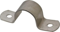 Empire - 3/4 Pipe, Grade 304 Stainless Steel, Pipe, Conduit or Tube Strap - 2 Mounting Holes - Apex Tool & Supply