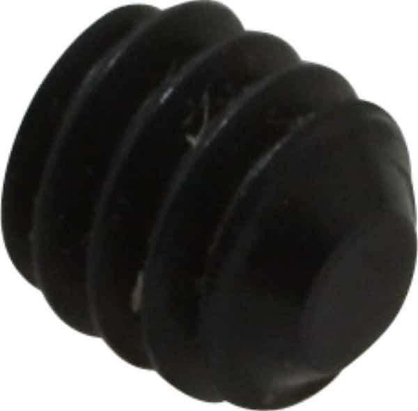 Value Collection - #5-40 UNC, 1/8" OAL, Flat Point Set Screw - Grade 8 Alloy Steel, 1/16" Key - Apex Tool & Supply