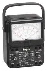 Simpson Electric - 0 VAC to 300 VAC, Current Leakage Tester - Analog Display, 60 Hz, 9V Power Supply - Apex Tool & Supply