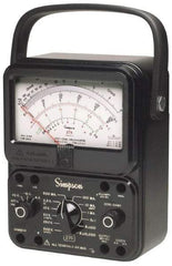 Simpson Electric - 12226, 1,000 VAC/VDC, Analog Manual Ranging Multimeter - 20 mOhm, Measures Voltage, Current, Resistance - Apex Tool & Supply