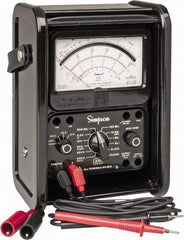 Simpson Electric - 12227, 1,000 VAC/VDC, Analog Manual Ranging Multimeter - 20 mOhm, Measures Voltage, Current, Resistance - Apex Tool & Supply