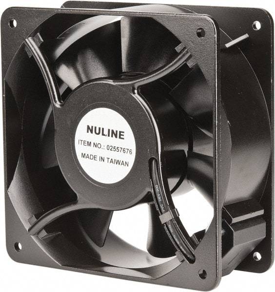 Value Collection - 230 Volts, AC, 260 CFM, Square Tube Axial Fan - 0.28 Amp Rating, 2,900 to 3,400 RPM, 6.3" High x 6.3" Wide x 2.44" Deep - Apex Tool & Supply