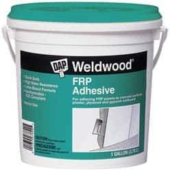 DAP - 128 Fluid Ounce Container, Gray, Tub Synthetic Latex Construction Adhesive - Service Temp from 40 to 60°F, Indoor - Apex Tool & Supply