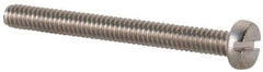 Value Collection - M2x0.40 Metric Coarse, 20mm Length Under Head Slotted Drive Machine Screw - Fillister Head, Grade 18-8 & A2 Stainless Steel, Uncoated, Without Washer - Apex Tool & Supply