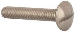 Value Collection - M6x1.00 Metric Coarse, 35mm Length Under Head Slotted Drive Machine Screw - Truss Head, Grade 18-8 & A2 Stainless Steel, Uncoated, Without Washer - Apex Tool & Supply